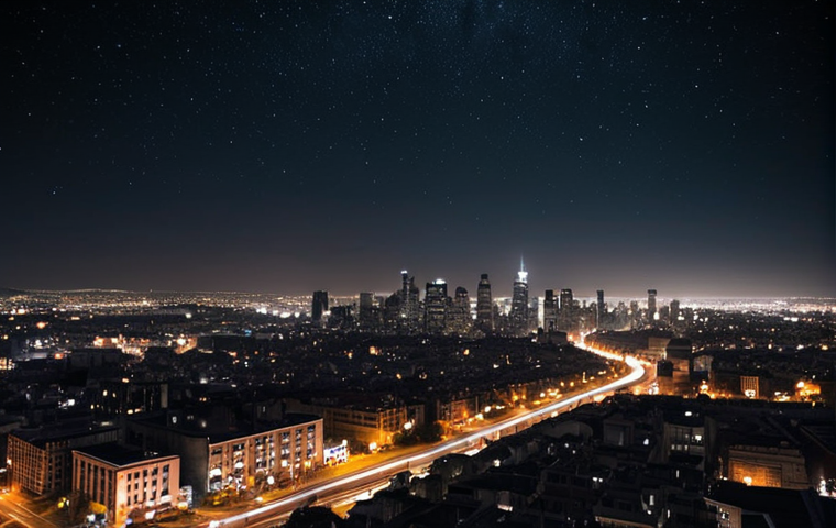 **

A cityscape at night, showcasing light pollution reduction using a clear night filter. Capture the contrast between the dark sky and the city lights with enhanced clarity and detail.

**